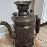 سماور ذغالی برنجی