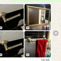 سرویس دستشویی جنس کروم اینالیایی اینه سنگی