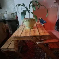 میزو صندلی چوبی اصل(تاشو) دوکاربره
