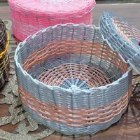 سبدحصیری ساده و خمره ای سایز بزرگ|صنایع دستی و سایر لوازم تزئینی|رباط‌کریم, رباط‌کریم|دیوار