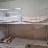 تخت دو طبقه فلزی طرح کلبه