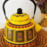 کتری قوری  لعابی طرح سنتی شیک وجدید و لاکچری|قوری، کتری، قهوه‌ساز دستی|تهران, شوش (باغ آذری)|دیوار
