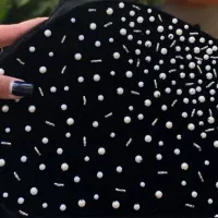 جواهر دوزی لباس مجلسی .سوزن طلایی خاص|لباس|شیراز, لاله|دیوار