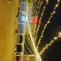 ریسه آرایی حیاط بعداز تالار