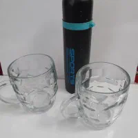 ۲ عدد لیوان بزرگ همراه یک تراول ماگ