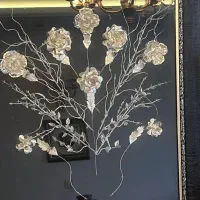 تابلو گل نقره