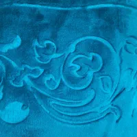 پتو گلبافت دونفره طرح برجسته رنگ کله غازی