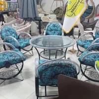 مبلمان فلزی ویلایی باغ روفگاردن بامبو مدل bamboo77