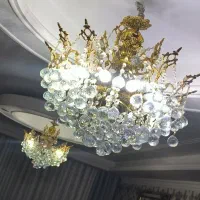 لوستر سقفی ۱۲ شاخه برنز