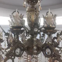 لوستر ۵شاخه و ۱۰ شعله در حد نو