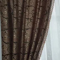 سه عدد دستک پرده با چوب پرده گرد