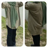 مانتو کتان و تعدادی شال و کفش