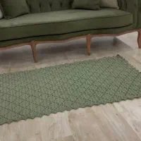 فرشینه دستبافت مکرومه