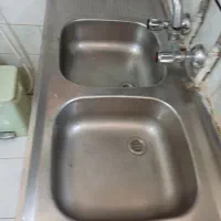سینک ظرف شوی دولگنه از استیل زخیم