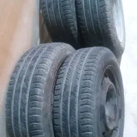 لاستیک ۱۸۵ با رینگ فابریک و قالپاق