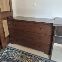 کتابخانه ،کنسول دراور،و ست کامل مبل به فروش چوبکده