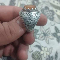 انگشتر نقره عقیق یمنی کهنه قدیمی|جواهرات|قم, جمکران|دیوار