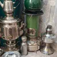 انتیک عتیقه قدیمی سرویس نفتی عالی نسب همه برنجی|سماور، چای‌ساز، قهوه‌ساز|همدان, |دیوار