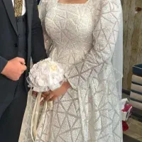 لباس عروس یکباره فقط پوشیده شده