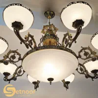 ۲ لوستر ۸ شاخه بزرگ و مجلل +۲دیوارکوب +۲حباب یدک|لوستر و چراغ آویز|تهران, اقدسیه|دیوار