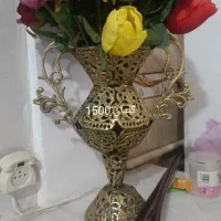 گلدان برنجی و کشکول برنز