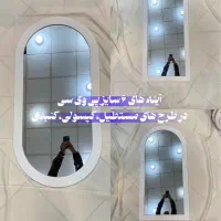 ست ۶تایی آینه با قاب ساده شلف پی وی سی