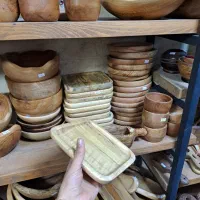 پیاله پیش دستی چوبی|ظروف سرو و پذیرایی|فردیس, قریشی|دیوار