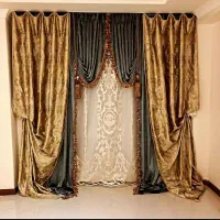 نصاب پرده چوب پرده جابه جایی فروش شستشو|پرده، رانر، رومیزی|تهران, صادقیه|دیوار