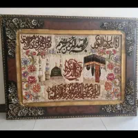 تابلوفرش دستباف  تبریز ۹۵در ۶۵ با قاب چوبی|تابلو فرش|گرمدره, |دیوار