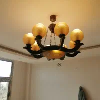 لوستر چوبی طرح رومی