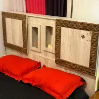 تخت دونفره درحدنو به همراه تشک و زیر تشک فلزی|تخت و سرویس خواب|اندیشه, اندیشه فاز ۲|دیوار