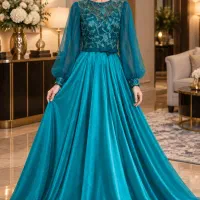 لباس مجلسی شیک وارداتی،ماکسی سایز چهل وچهارچهل وشش