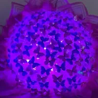 دسته گل پروانه چراغ دار|صنایع دستی و سایر لوازم تزئینی|داراب, |دیوار