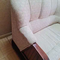 مبل چوب و پارچه