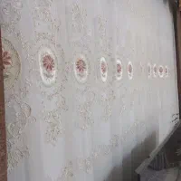 پرده  حریر با والان بدون ایراد
