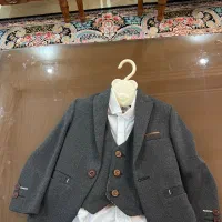 ست کت شلوار و ژیله و پیراهن کودک دوتا چهارساله ریز
