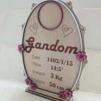 پلاک و استند تولد نوزاد|اسباب و اثاث بچه|اهواز, فاز ۲ پادادشهر|دیوار