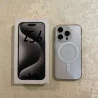 گوشی ایفون 15pro white 256 ZAA 100% بدون نقطه و خط|موبایل|تهران, پاسداران|دیوار