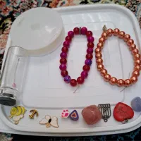 دستبند و گردن بند و انگشتر مرواریدی