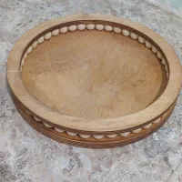 سینی مهره دار چوبی گرد