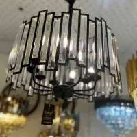 لوستر مدرن اکولایزر ۱۰ شعله کریستال|لوستر و چراغ آویز|تهران, نیروی هوایی (پیروزی)|دیوار