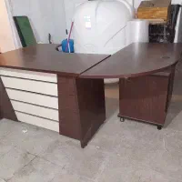 میز اداری دو‌تکه ، L شکل