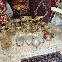 آینه و کنسول برنز مجسمه برنز قزان مس