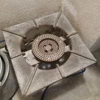 اجاق گاز دو شعله قدیمی کپسول بخاری گرمایش