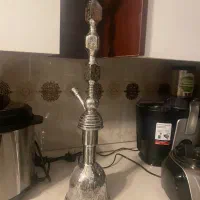 قلیان برنج روکش نقره