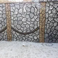 اجرای سیمانبری طرح سنگ و چوب|خدمات پیشه و مهارت|فولادشهر, مسکن مهر فولادشهر|دیوار