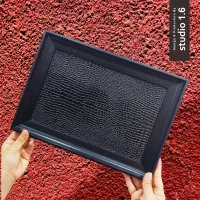 سینی پذیرایی چرم طبیعی