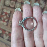 انگشتر تک نگین نقره ای|جواهرات|اهواز, گلستان|دیوار