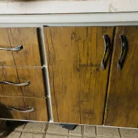 کابینت دو درب با سه کشو