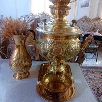 سماور زغالی قوری ۵تیکه
